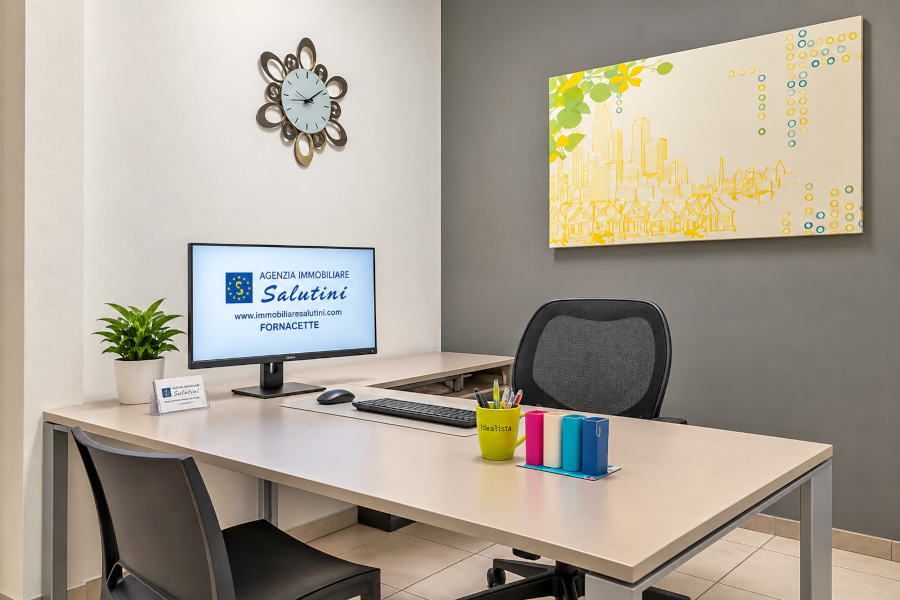 Sala riunioni dell'agenzia Immobiliare Salutini